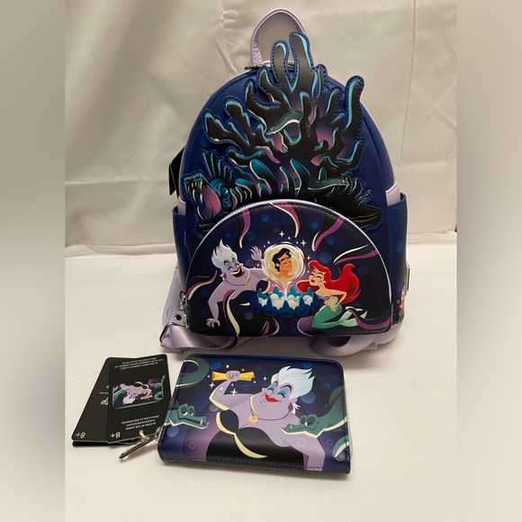 Loungefly Bags Loungefly The Little Mermaid Ursula Lair Glow